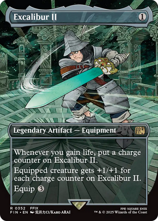 Excalibur II (FIN-352) - FINAL FANTASY (Borderless) Foil