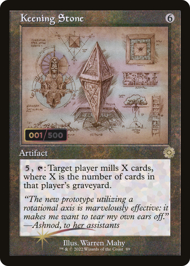 Keening Stone (Retro Schematic) (Serial Numbered) [The Brothers' War Retro Artifacts]