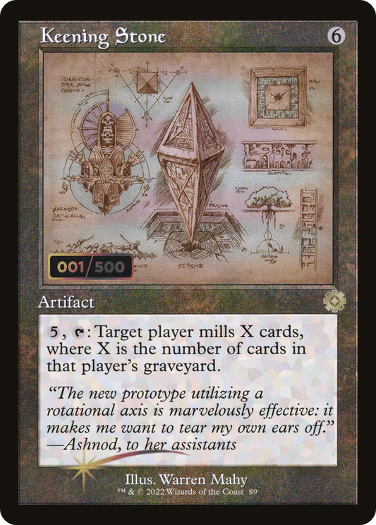 Keening Stone (Retro Schematic) (Serial Numbered) [The Brothers' War Retro Artifacts]