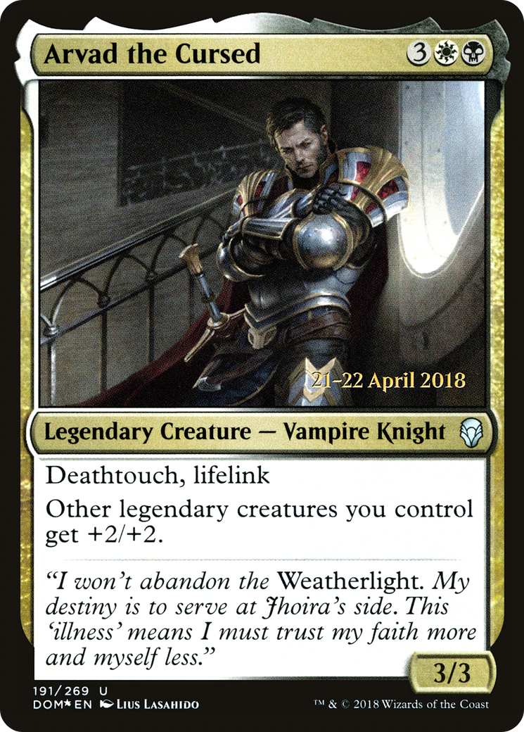 Arvad the Cursed  [Dominaria Prerelease Promos]