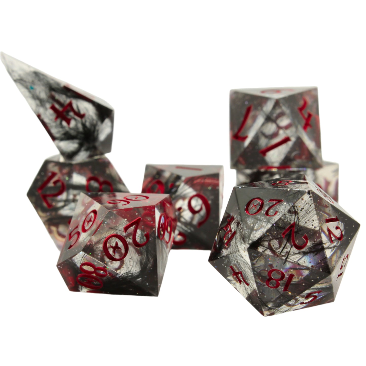 Sweet Dice - Polyhedral Resin Bloody Dream