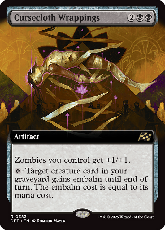 Cursecloth Wrappings (DFT-383) - Aetherdrift: (Extended Art) Foil