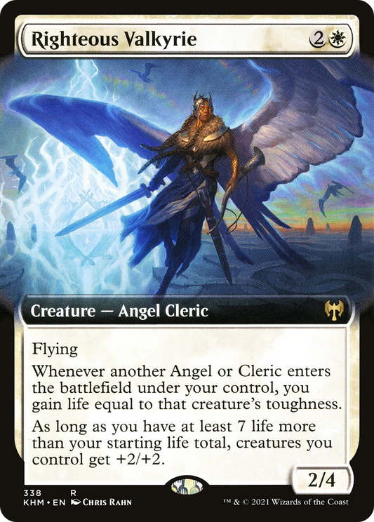 Righteous Valkyrie (Extended Art) [Kaldheim]