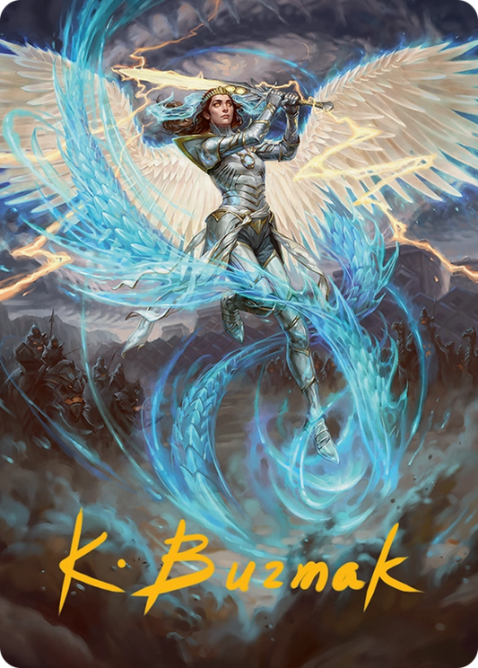 Elspeth, Storm Slayer Art Card (49/54) [Tarkir: Dragonstorm Art Series]