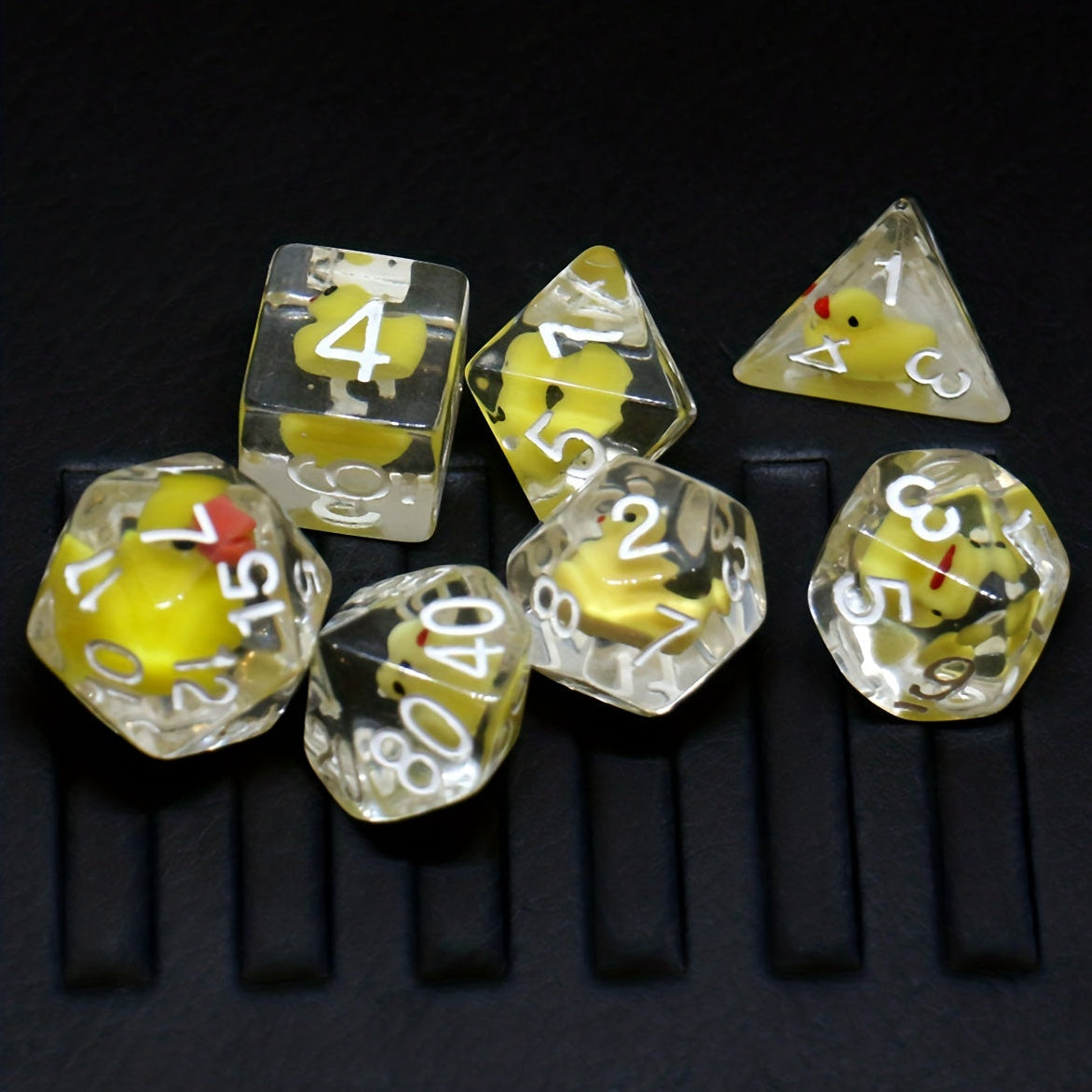 7 Polyhedral Abyss Dice Set - Ducks Inbeds (AB0075)