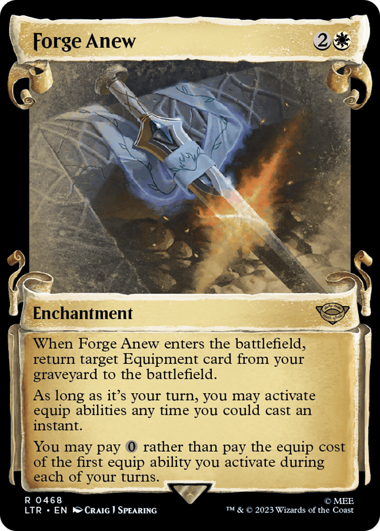 Forge Anew (LTR-468) - The Lord of the Rings: Tales of Middle-earth: (Showcase) Foil