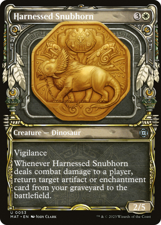 Harnessed Snubhorn (Showcase) [March of the Machine: The Aftermath]