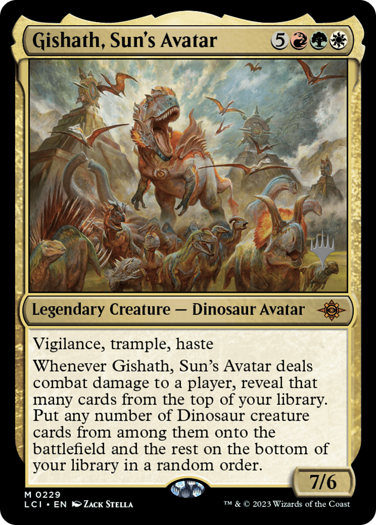 Gishath, Sun's Avatar (Promo Pack) [The Lost Caverns of Ixalan Promos]