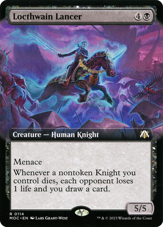 Locthwain Lancer (MOC-114) - March of the Machine Commander: (Extended Art) Foil