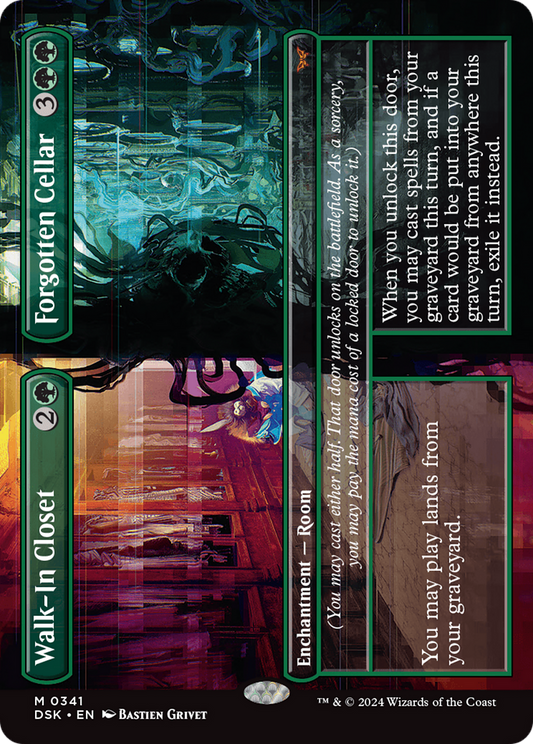 Walk-In Closet // Forgotten Cellar (DSK-341) - Duskmourn: House of Horror (Borderless) Foil