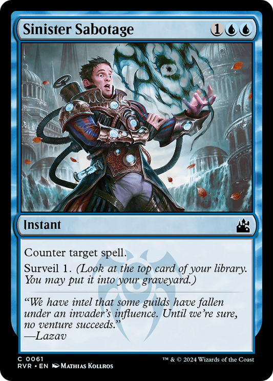 Sinister Sabotage (RVR-061) - Ravnica Remastered Foil