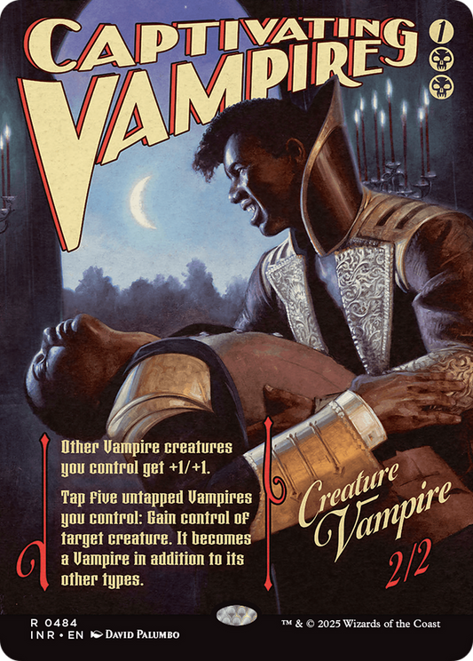 Captivating Vampire (INR-484) - Innistrad Remastered: (Showcase) (Borderless) Foil