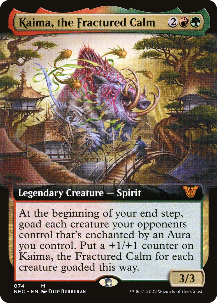 Kaima, the Fractured Calm (Extended) [Kamigawa: Neon Dynasty Commander]