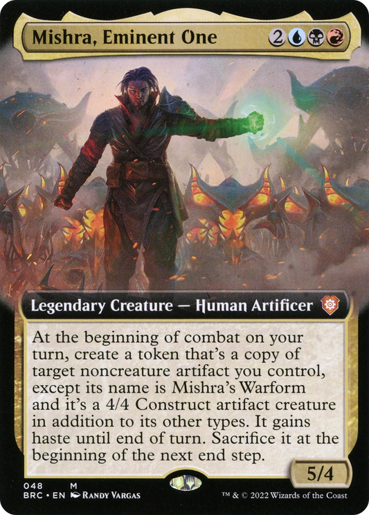Mishra, Eminent One (BRC-048) - The Brothers' War Commander: (Extended Art) Foil
