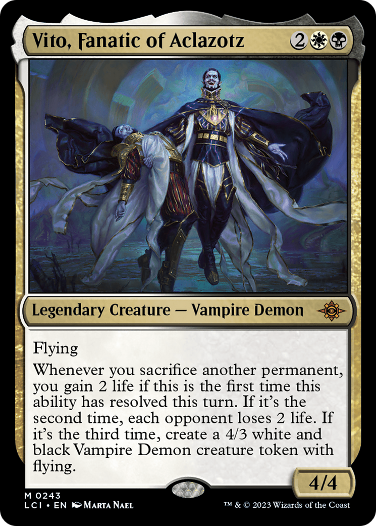 Vito, Fanatic of Aclazotz (LCI-243) - The Lost Caverns of Ixalan Foil