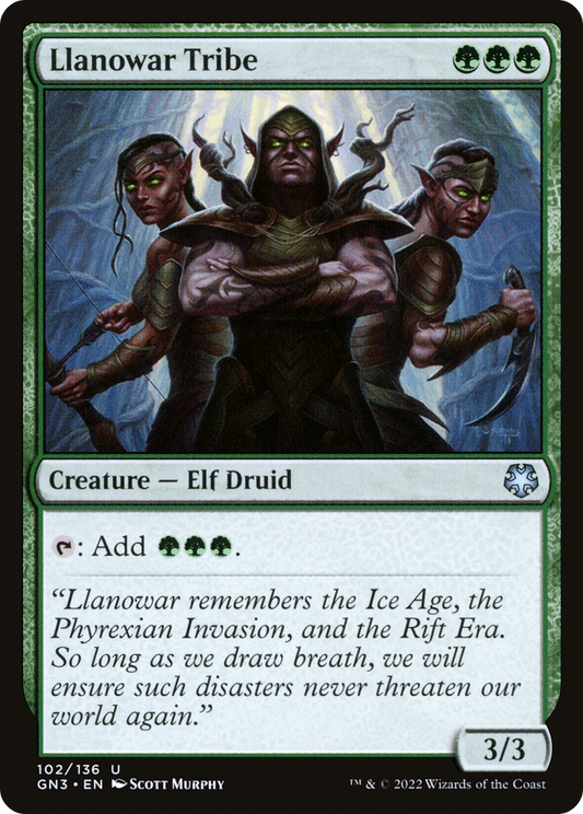 Llanowar Tribe [Game Night: Free-for-All]