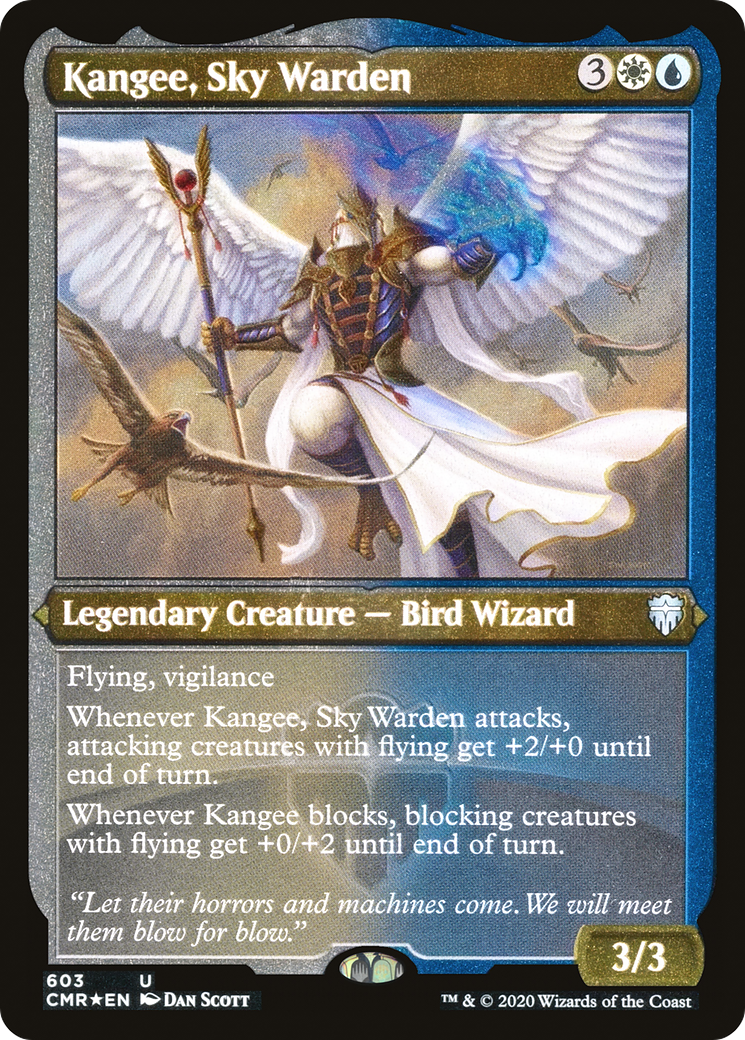 Kangee, Sky Warden [Commander Legends Etched]