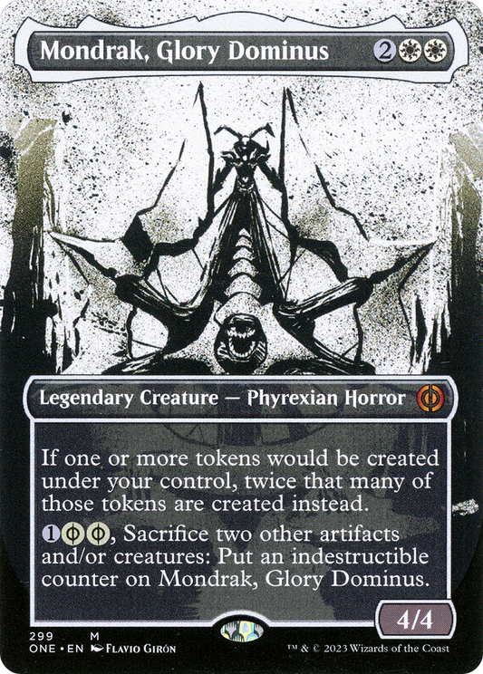 Mondrak, Glory Dominus (ONE-299) - Phyrexia: All Will Be One: (Showcase) (Borderless)