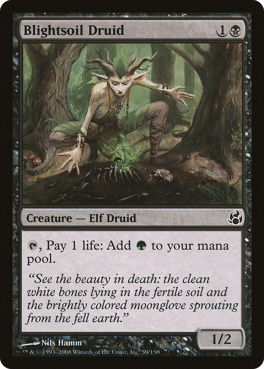 Blightsoil Druid (MOR-059) - Morningtide