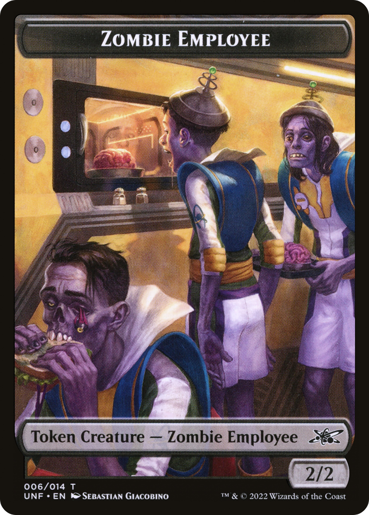 Zombie Employee (UNF-006) - Unfinity Tokens Foil