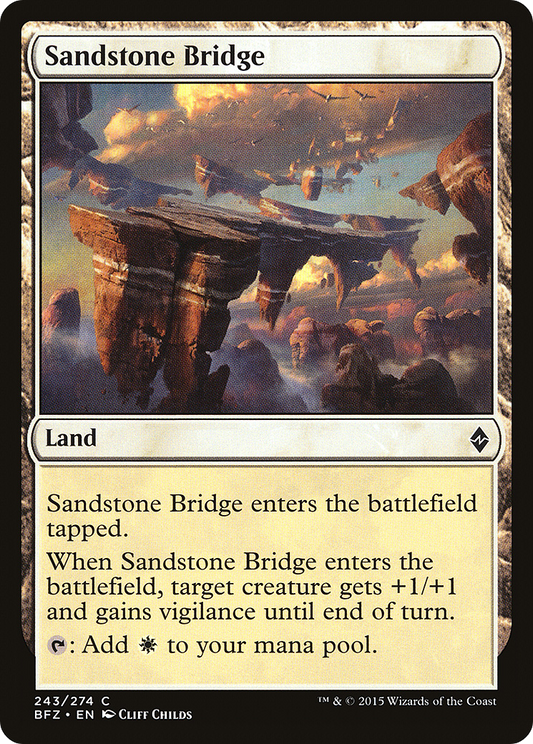 Sandstone Bridge (BFZ-243) - Battle for Zendikar Foil