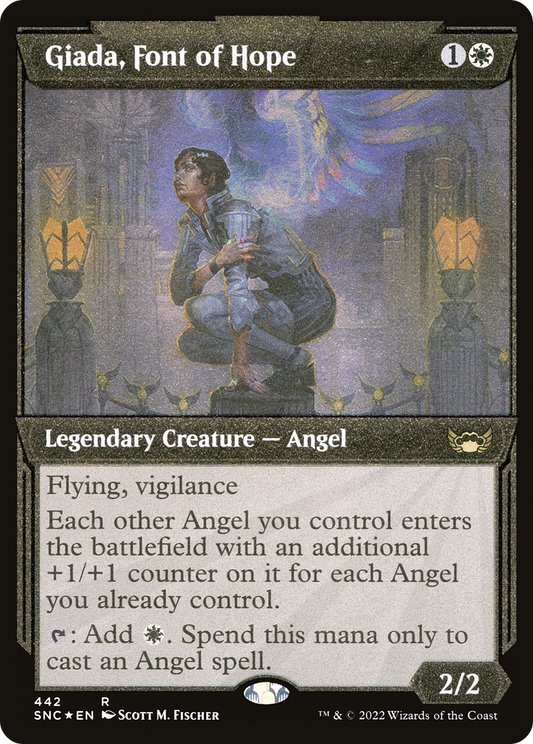 Giada, Font of Hope (Showcase Art Deco Foil Etched) [Streets of New Capenna]