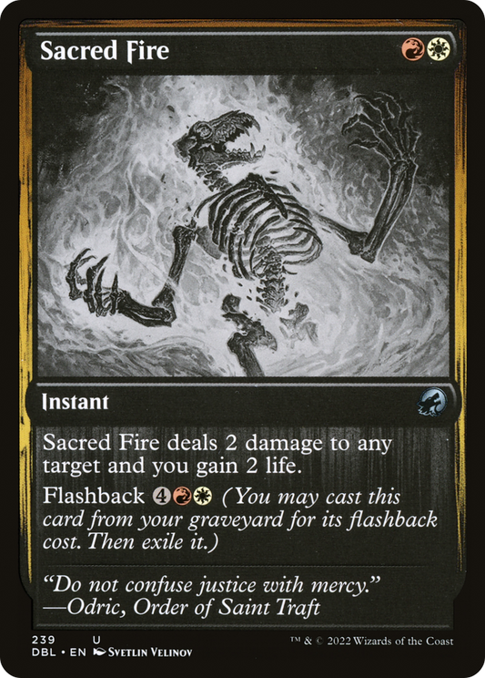 Sacred Fire (DBL-239) - Innistrad: Double Feature Foil
