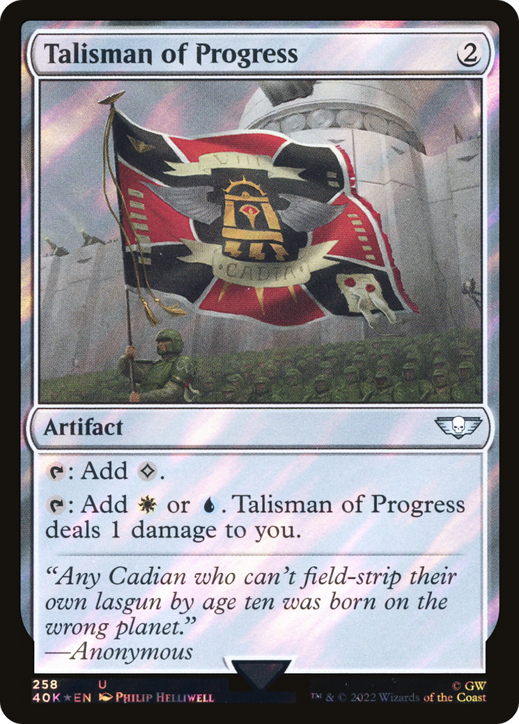 Talisman of Progress (Surge Foil) [Universes Beyond: Warhammer 40,000]