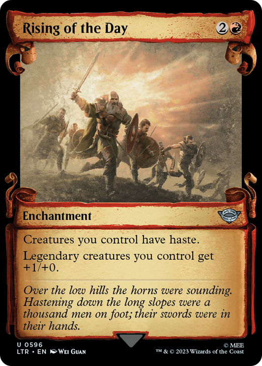 Rising of the Day (LTR-596) - The Lord of the Rings: Tales of Middle-earth: (Showcase)