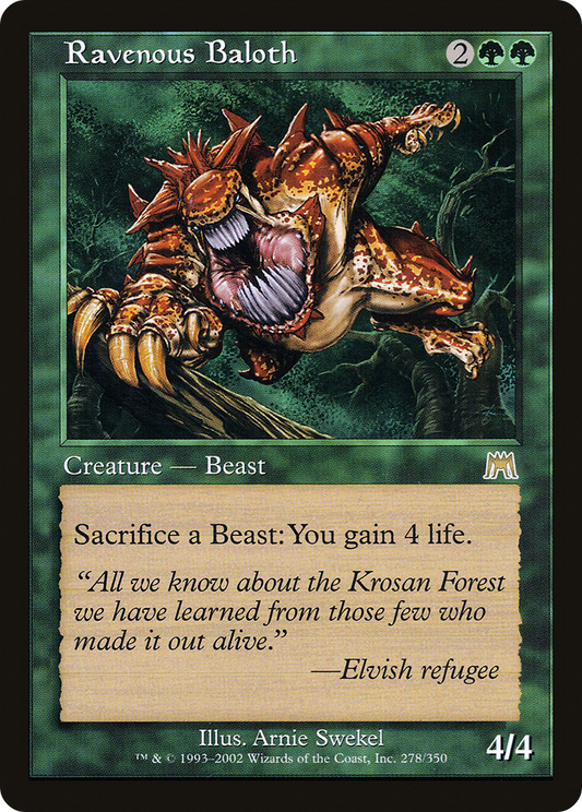 Ravenous Baloth (ONS-278) - Onslaught Foil
