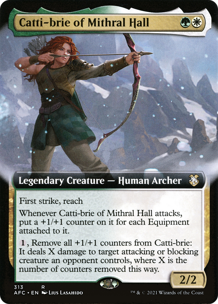 Catti-brie of Mithral Hall (Extended) [Dungeons & Dragons: Adventures in the Forgotten Realms Commander]