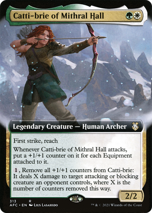 Catti-brie of Mithral Hall (Extended) [Dungeons & Dragons: Adventures in the Forgotten Realms Commander]