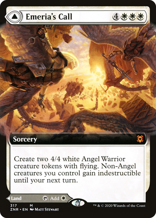 Emeria's Call // Emeria, Shattered Skyclave (Extended Art) [Zendikar Rising]
