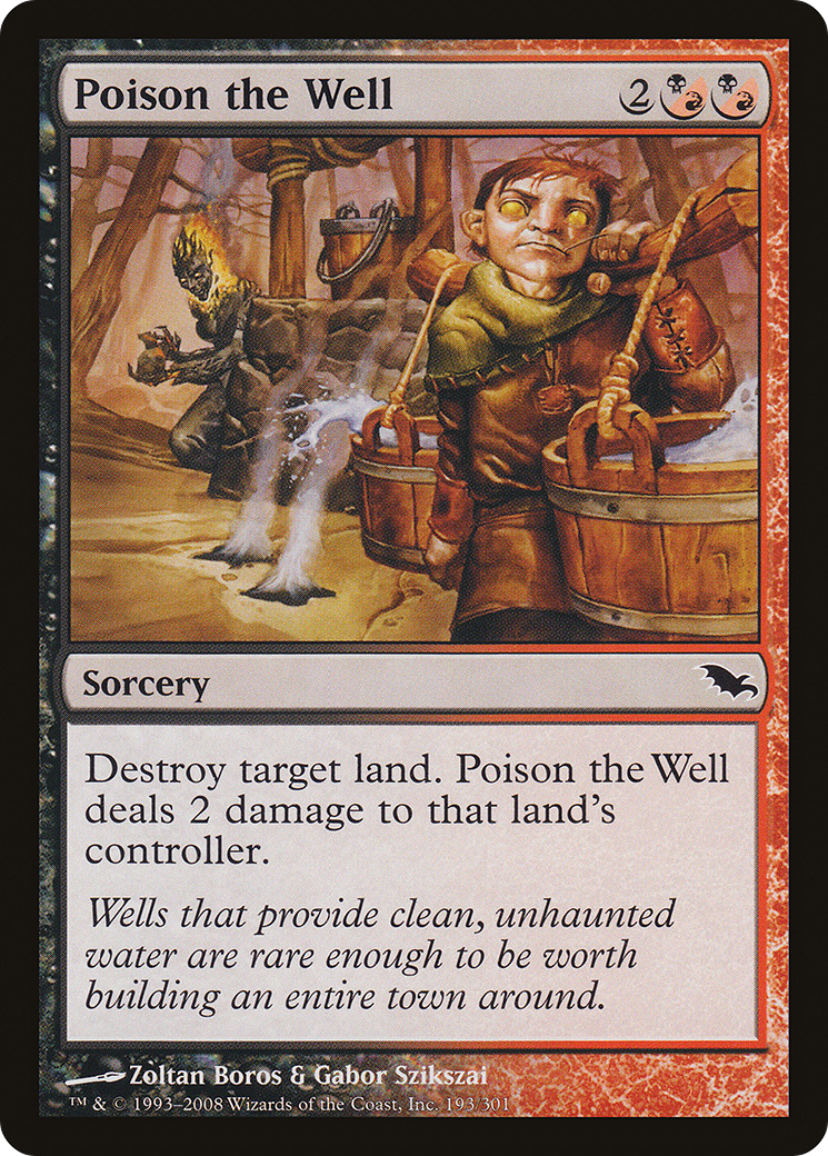 Poison the Well (SHM-193) - Shadowmoor Foil