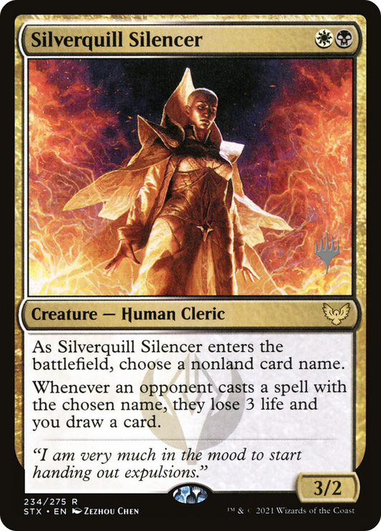 Silverquill Silencer (Promo Pack) [Strixhaven: School of Mages Promos]