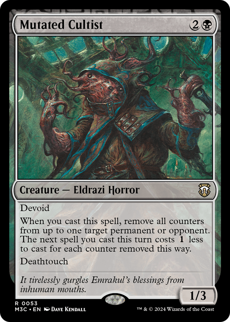 Mutated Cultist (M3C-053) - Modern Horizons 3 Commander: (devoid) Foil