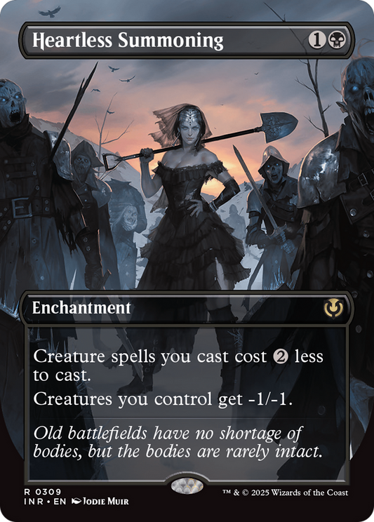 Heartless Summoning (Borderless) (INR-309) - Innistrad Remastered: (enchantment) (Borderless) Foil