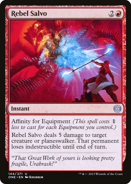 Rebel Salvo (ONE-144) - Phyrexia: All Will Be One Foil