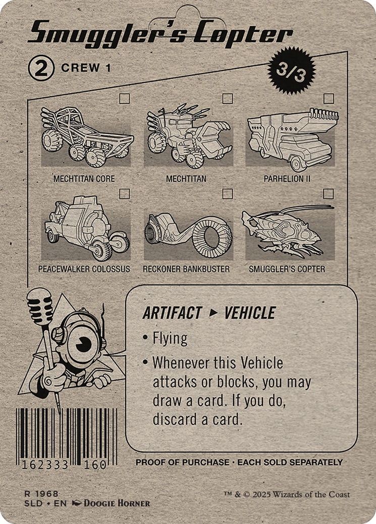 Smuggler's Copter // Smuggler's Copter (SLD-1968) - Secret Lair Drop (Borderless) Foil
