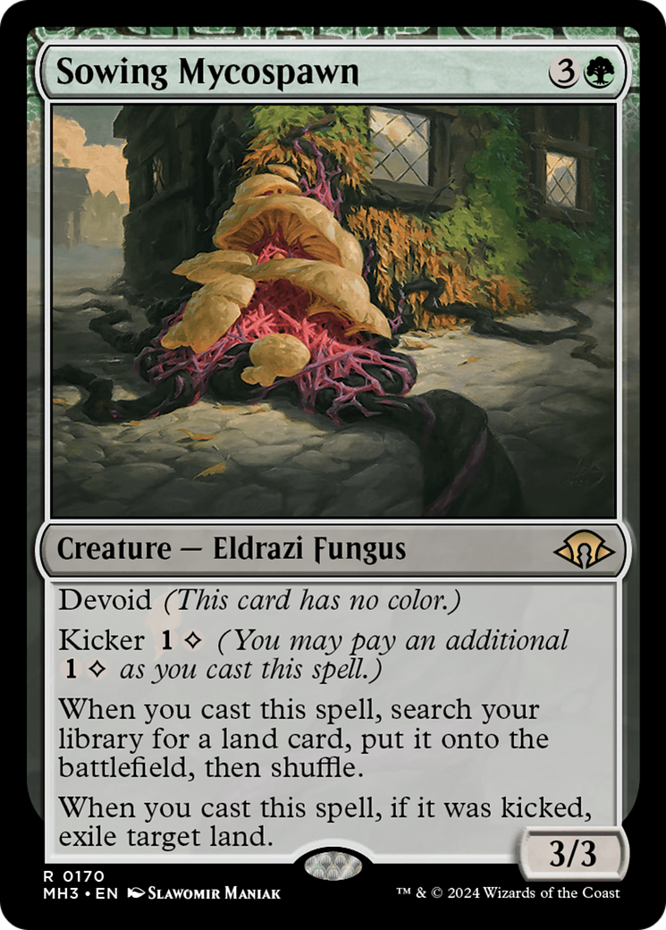 Sowing Mycospawn (MH3-170) - Modern Horizons 3: (devoid)