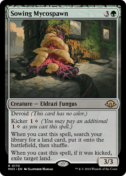 Sowing Mycospawn (MH3-170) - Modern Horizons 3: (devoid) Foil