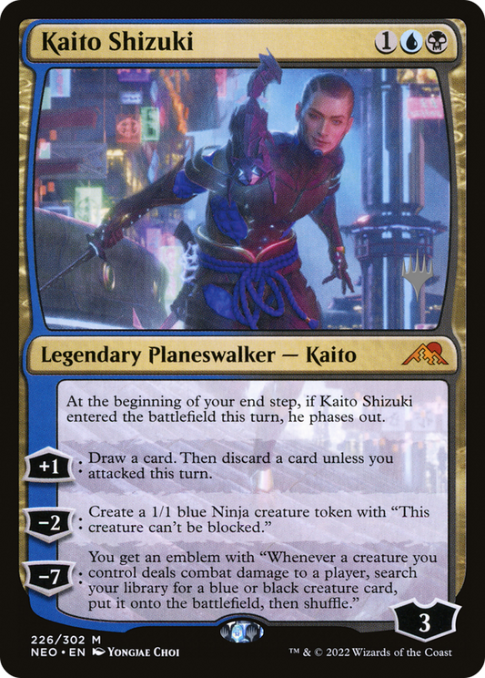 Kaito Shizuki (PPNEO-226) - Kamigawa: Neon Dynasty Promos Foil