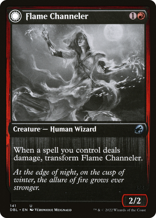 Flame Channeler // Embodiment of Flame (DBL-141) - Innistrad: Double Feature: (Double Faced Transform) Foil