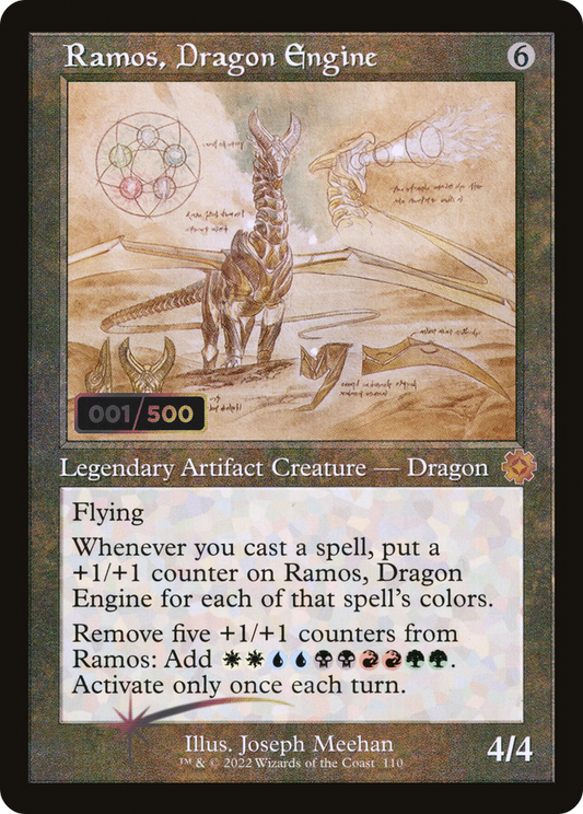 Ramos, Dragon Engine (Retro Schematic) (Serial Numbered) [The Brothers' War Retro Artifacts]