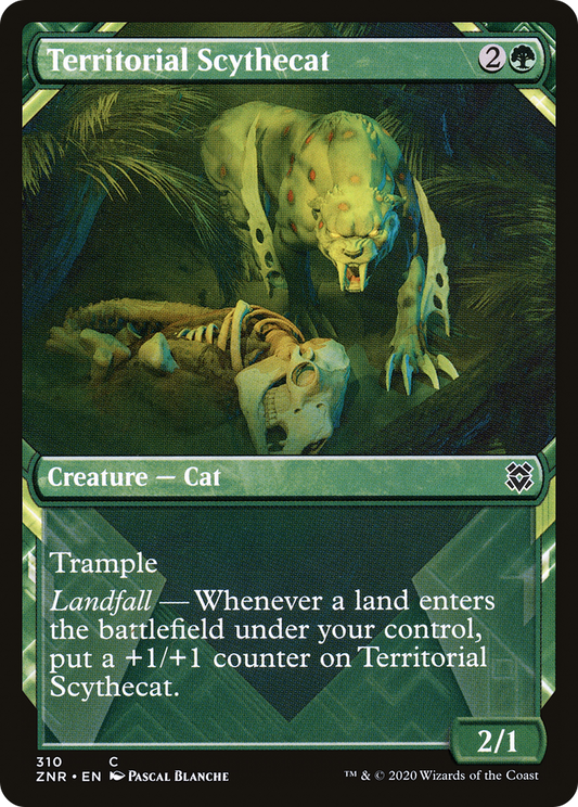 Territorial Scythecat (ZNR-310) - Zendikar Rising: (Showcase)