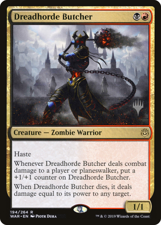 Dreadhorde Butcher (PPELD-194) - War of the Spark Promos Foil