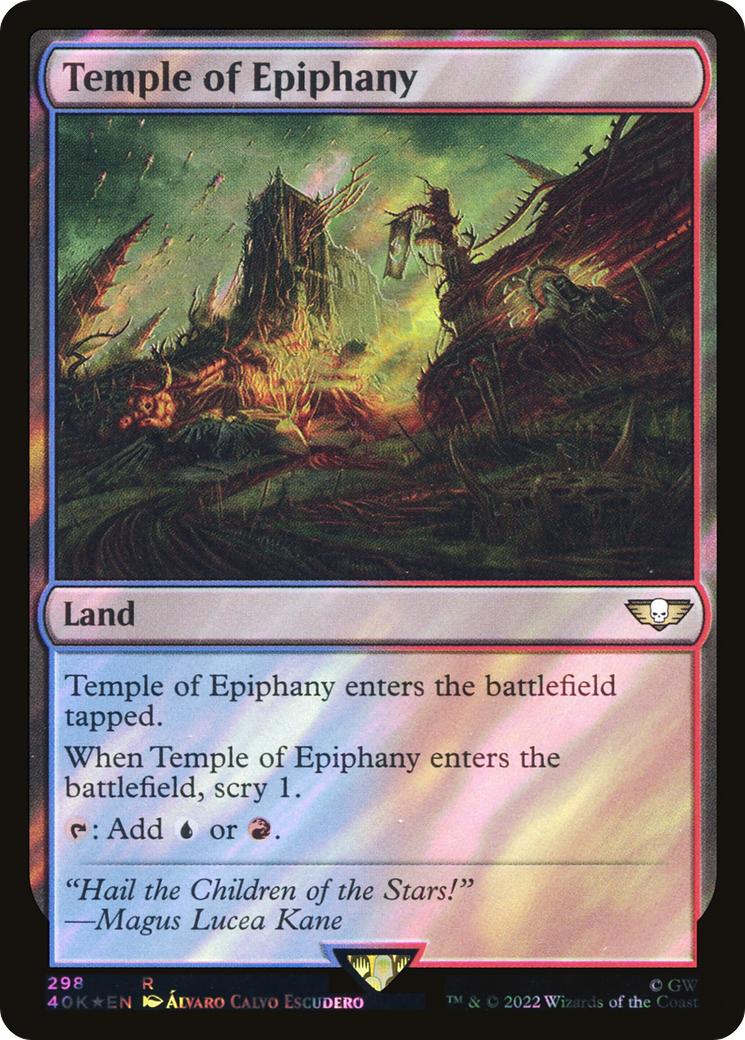 Temple of Epiphany (Surge Foil) [Universes Beyond: Warhammer 40,000]