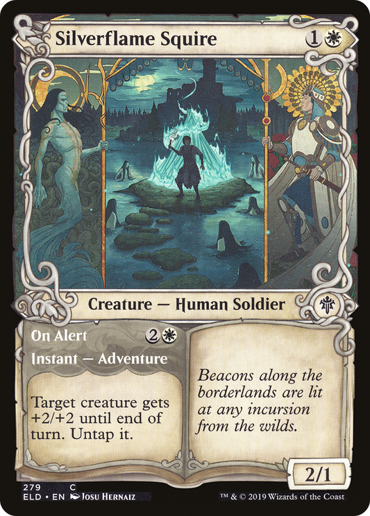 Silverflame Squire // On Alert (ELD-279) - Throne of Eldraine: (Showcase)