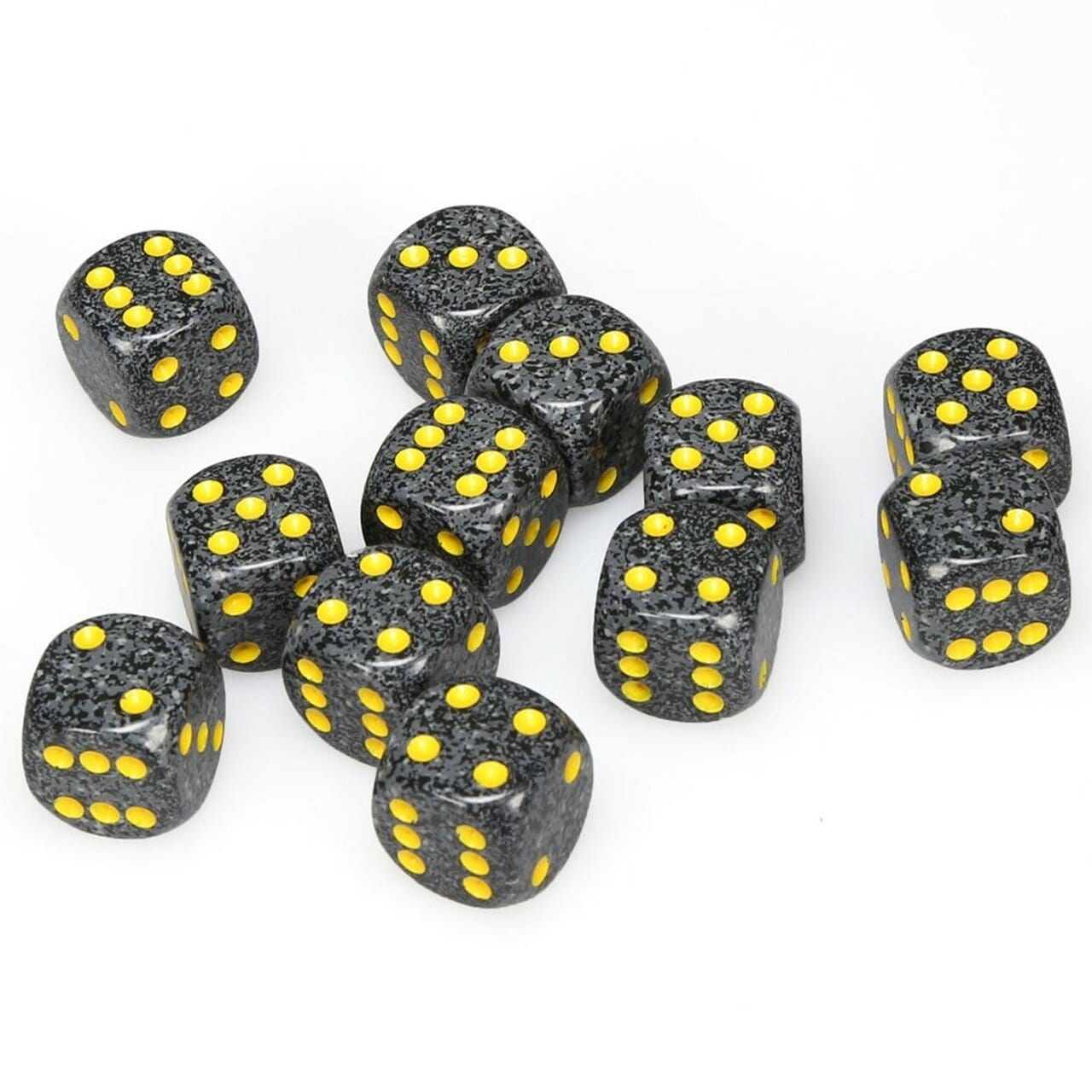12 D6 Speckled 16mm Dice Urban Camo - CHX25728 - Abyss Game Store