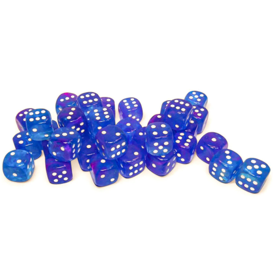 36 D6 Nebula Luminary 12mm Dice Aura / white - CHX27967